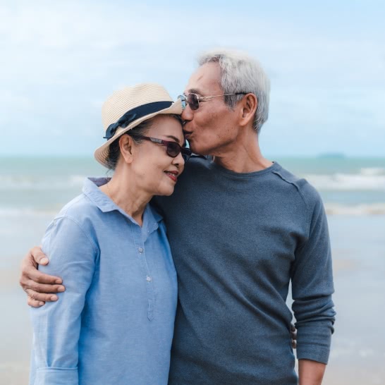 Senior couple enjoying retirement